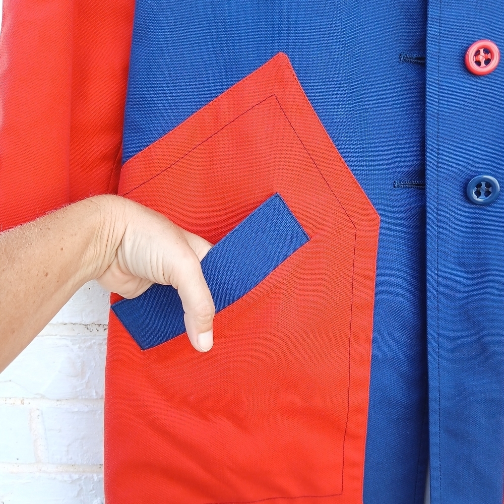 Vintage Misty Harbor Colorblock Coat Trench - Picture 3 of 7